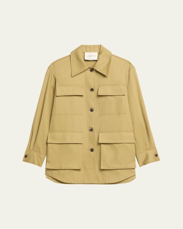 Cotton-Linen Cargo Jacket